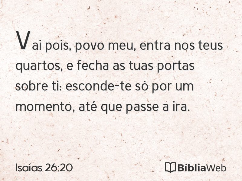 Isaías 26:20 em imagem para compartilhar