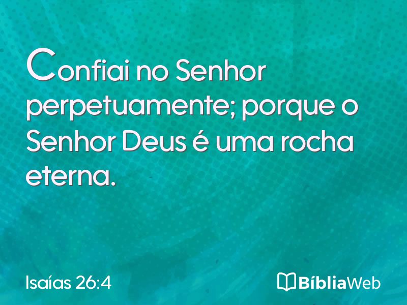 Isaías 26:4 em imagem para compartilhar