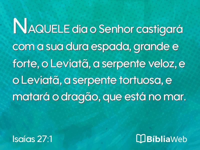 Isaías 27:1 em imagem para compartilhar