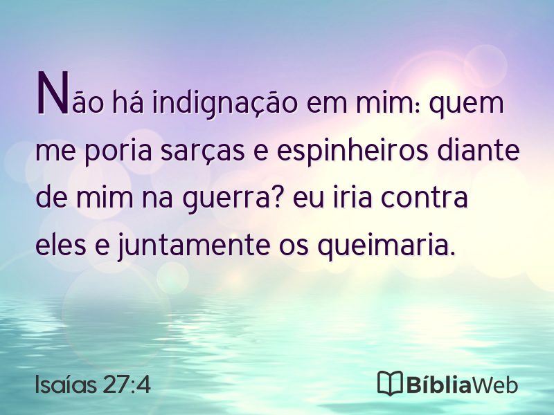 Isaías 27:4 em imagem para compartilhar