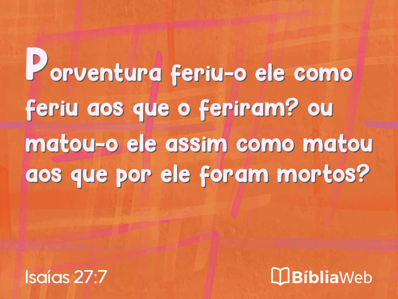 Isaías 27:7 em imagem para compartilhar