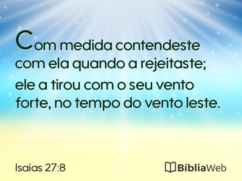 Isaías 27:8 em imagem para compartilhar