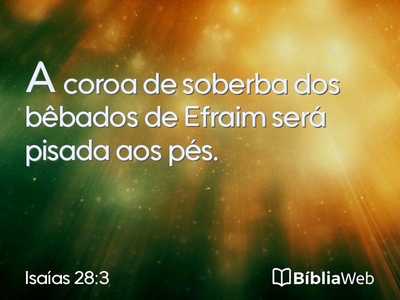 Isaías 28:3 em imagem para compartilhar