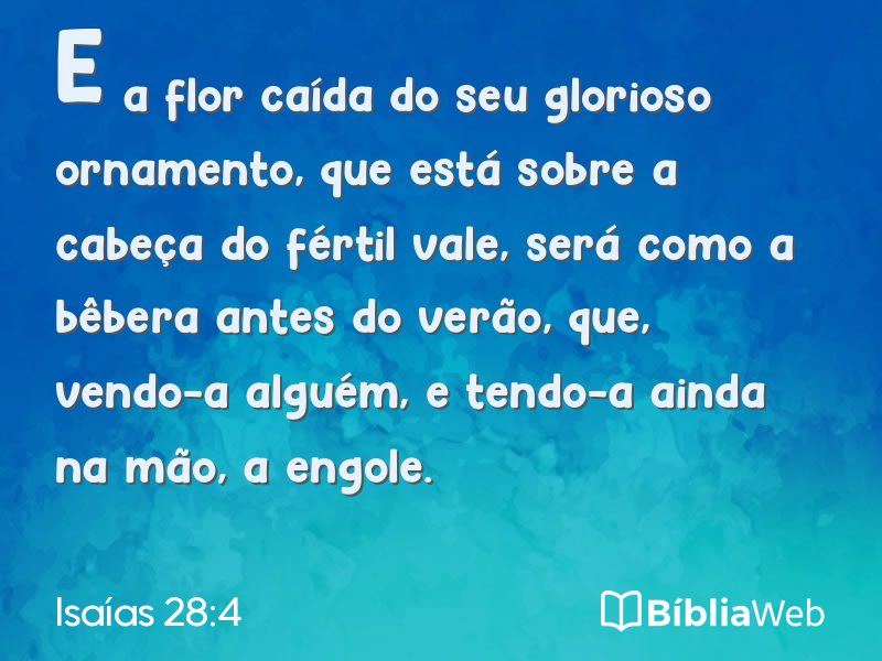 Isaías 28:4 em imagem para compartilhar