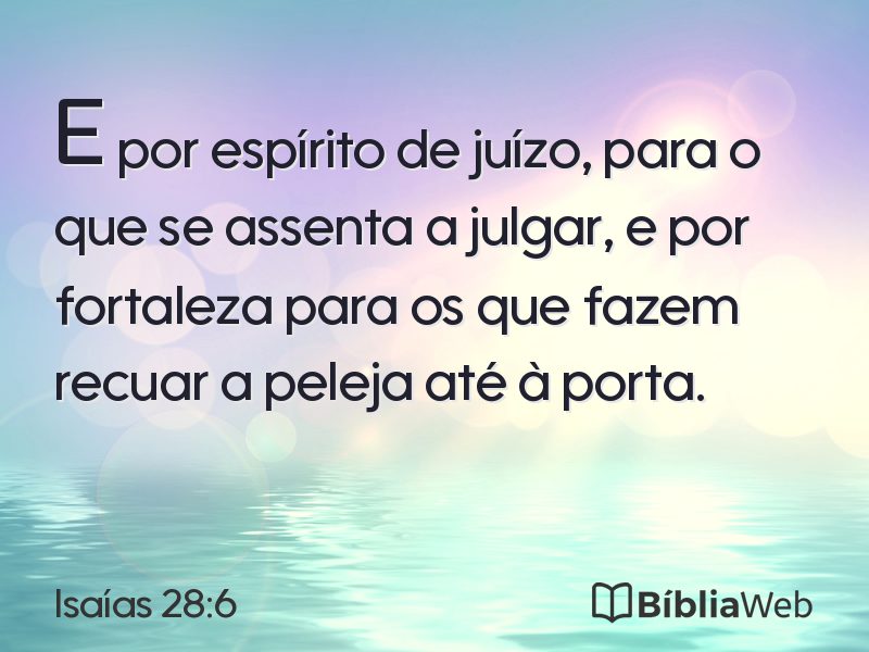 Isaías 28:6 em imagem para compartilhar