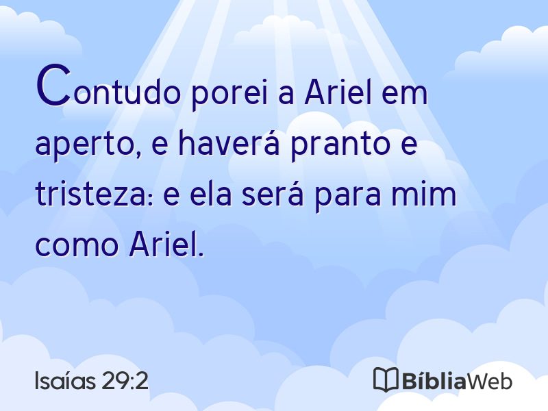 Isaías 29:2 em imagem para compartilhar