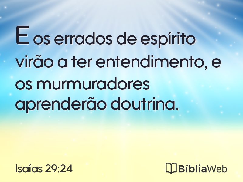 Isaías 29:24 em imagem para compartilhar