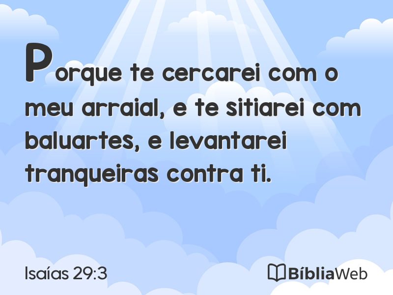 Isaías 29:3 em imagem para compartilhar