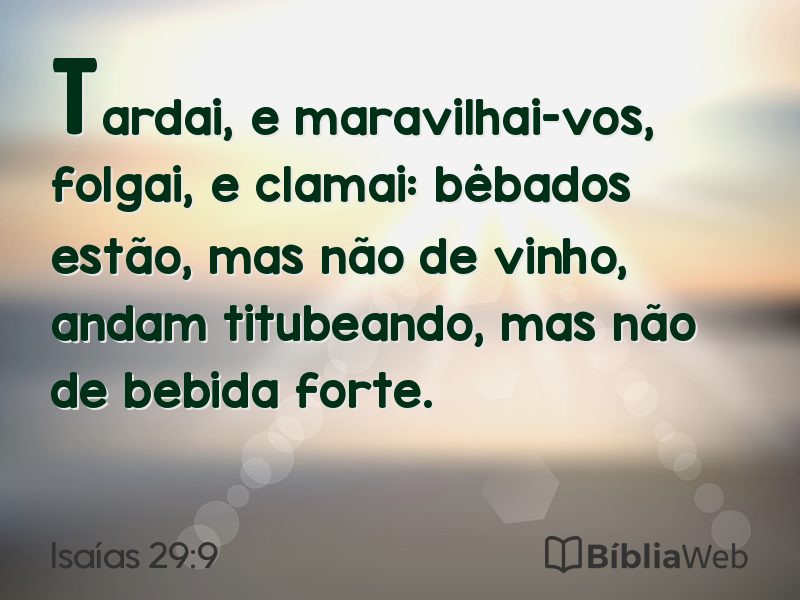 Isaías 29:9 em imagem para compartilhar