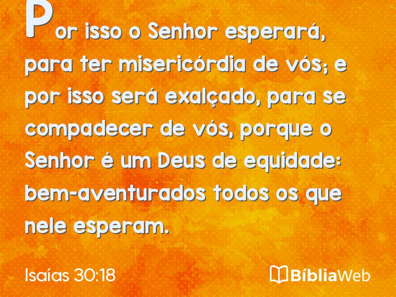 Isaías 30:18 em imagem para compartilhar