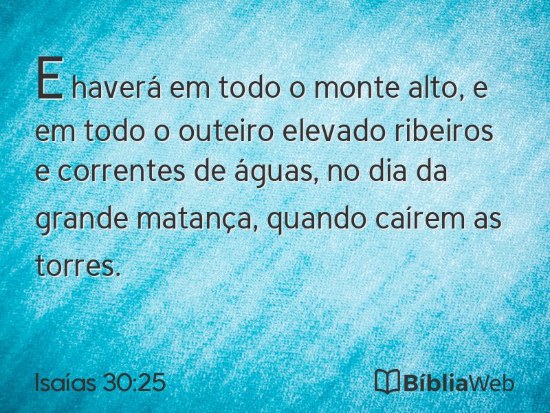 Isaías 30:25 em imagem para compartilhar