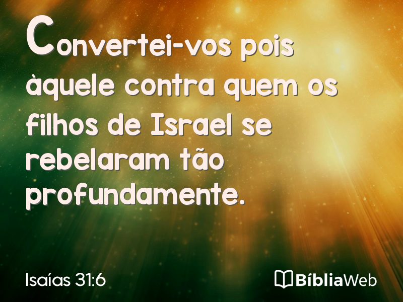 Isaías 31:6 em imagem para compartilhar