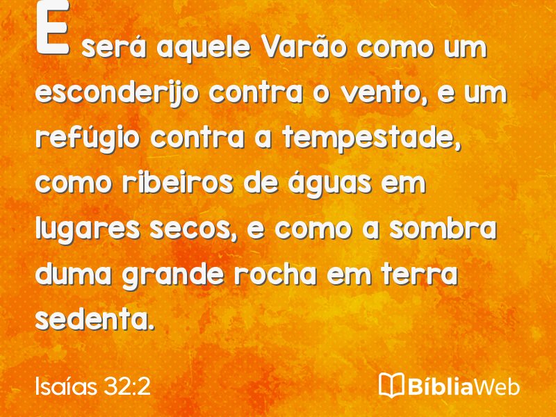 Isaías 32:2 em imagem para compartilhar