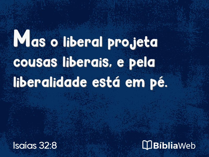 Isaías 32:8 em imagem para compartilhar