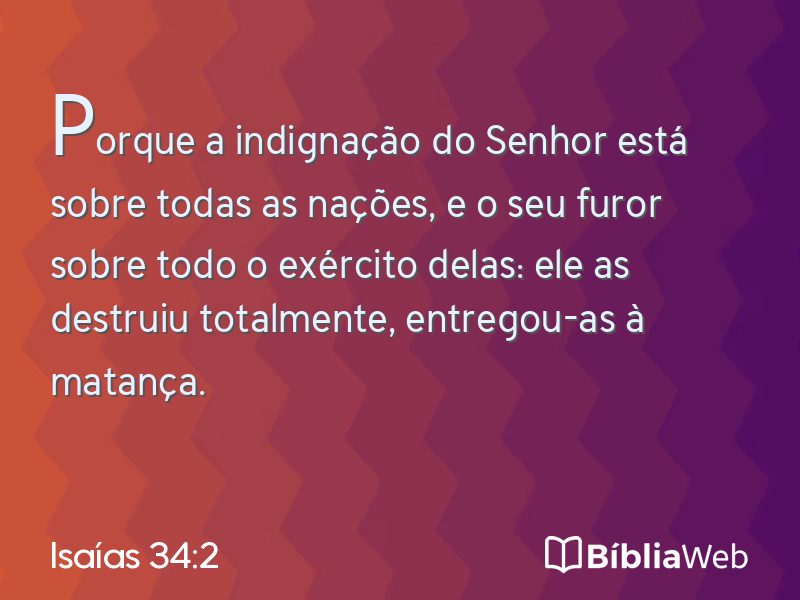 Isaías 34:2 em imagem para compartilhar
