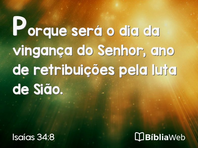 Isaías 34:8 em imagem para compartilhar