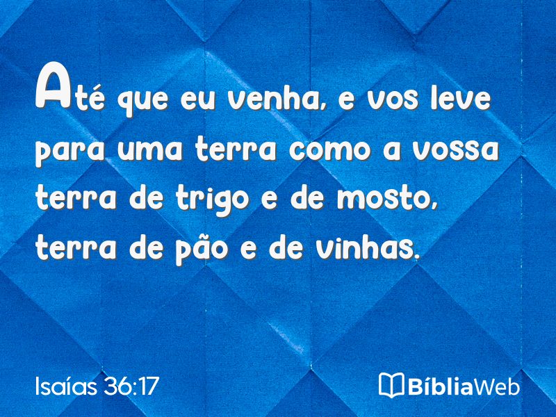 Isaías 36:17 em imagem para compartilhar