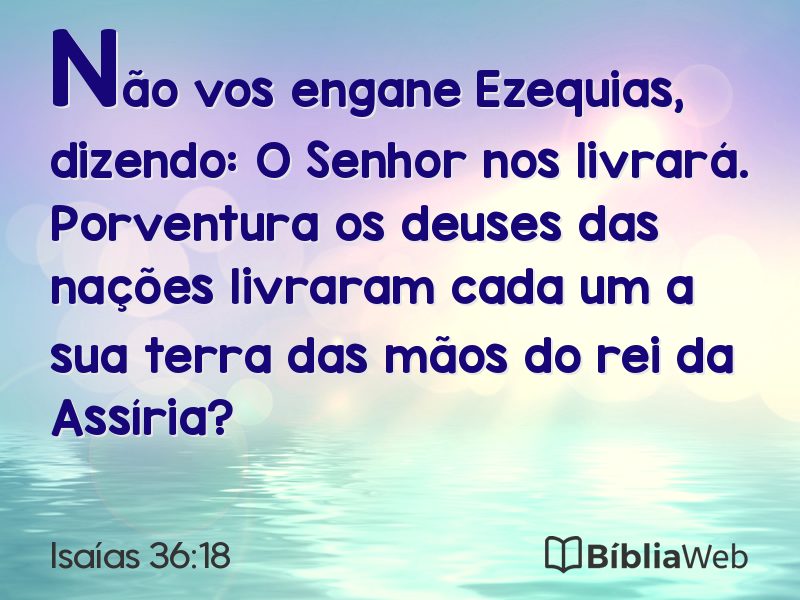 Isaías 36:18 em imagem para compartilhar