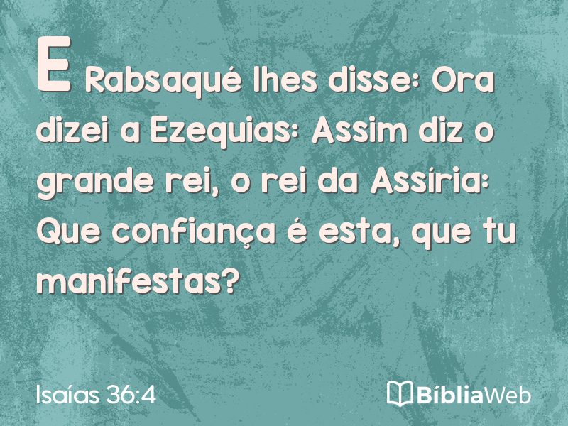 Isaías 36:4 em imagem para compartilhar