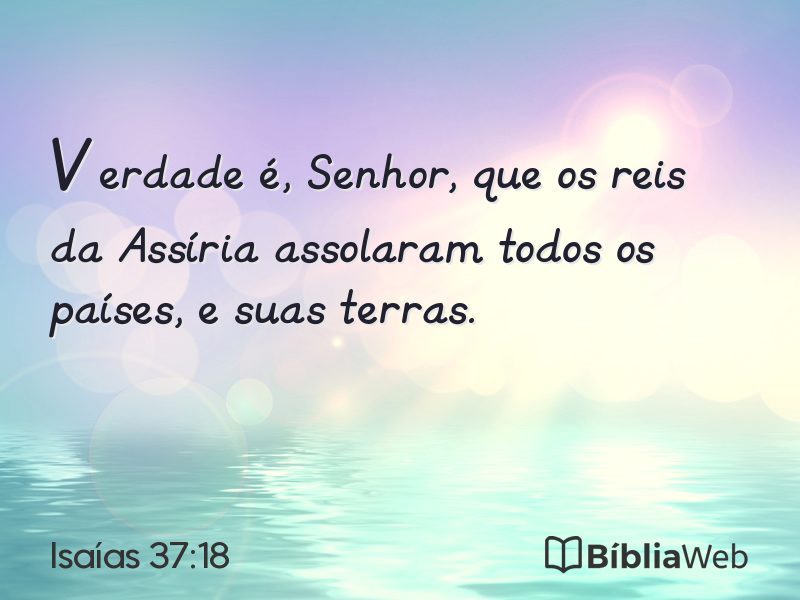 Isaías 37:18 em imagem para compartilhar