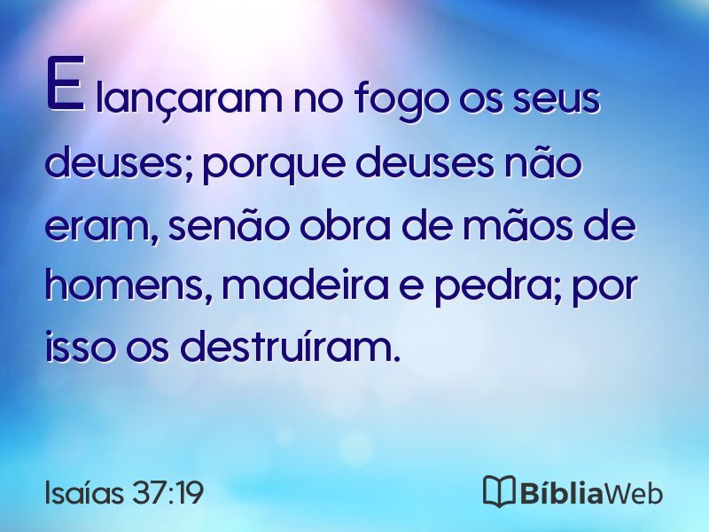 Isaías 37:19 em imagem para compartilhar