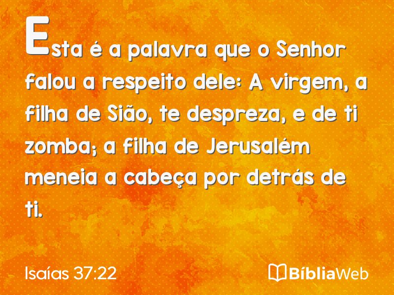 Isaías 37:22 em imagem para compartilhar