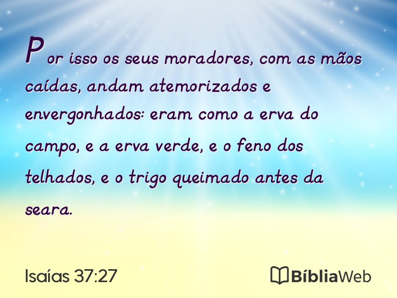 Isaías 37:27 em imagem para compartilhar