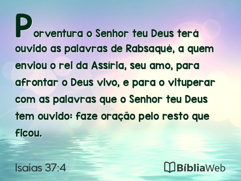 Isaías 37:4 em imagem para compartilhar