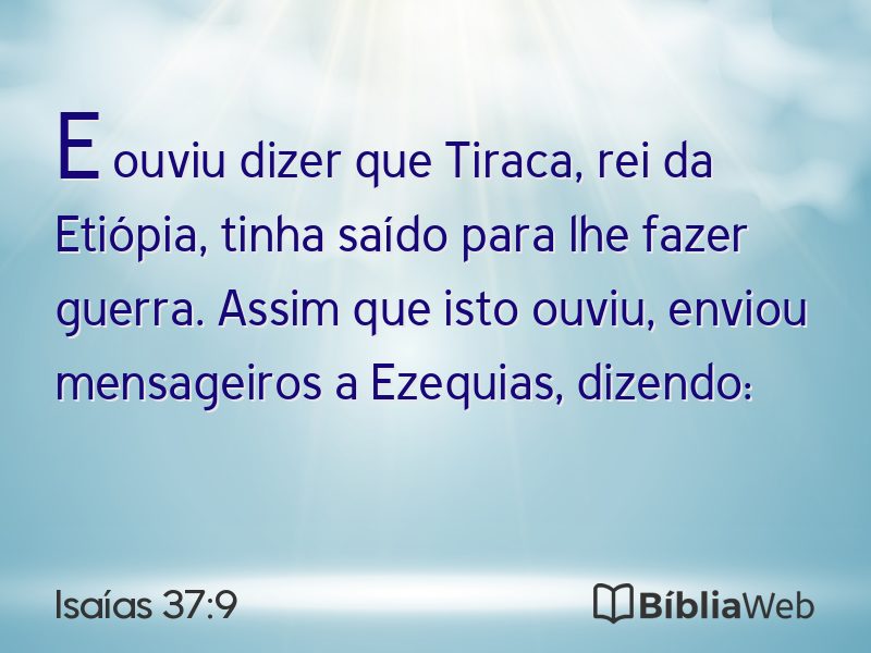 Isaías 37:9 em imagem para compartilhar
