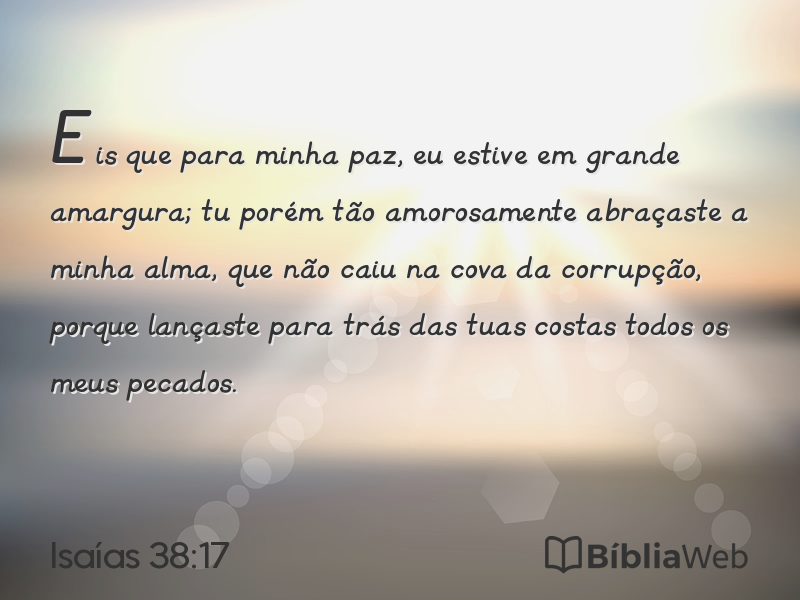 Isaías 38:17 em imagem para compartilhar