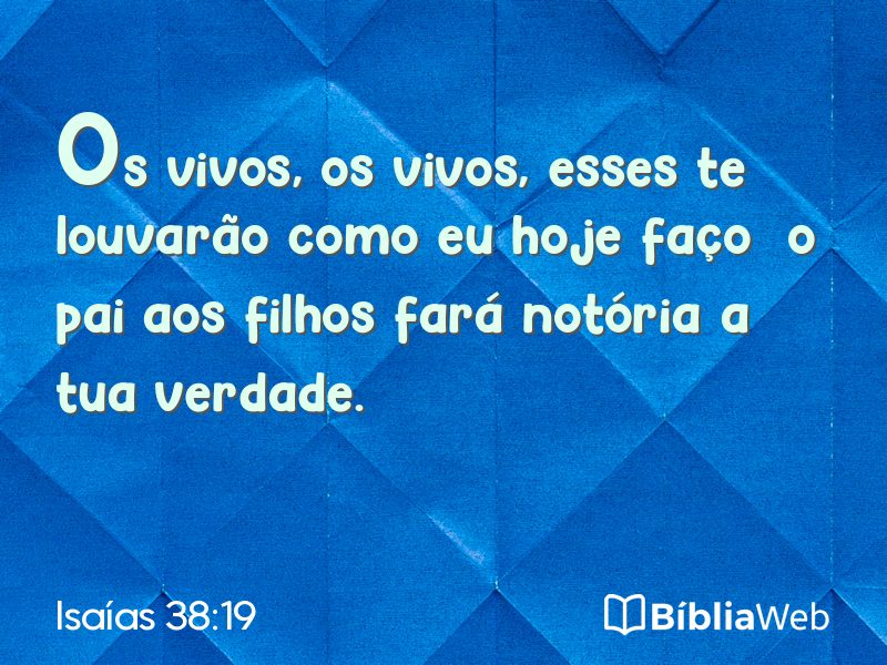 Isaías 38:19 em imagem para compartilhar