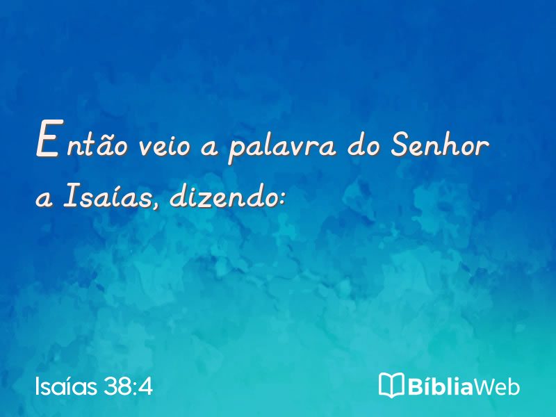Isaías 38:4 em imagem para compartilhar