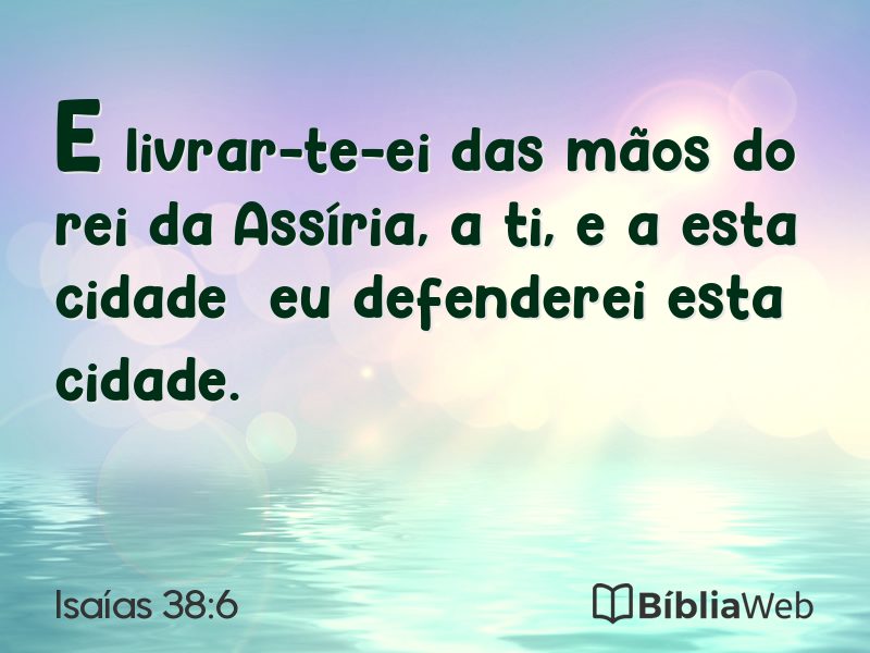 Isaías 38:6 em imagem para compartilhar