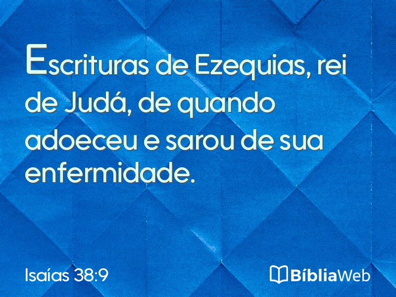 Isaías 38:9 em imagem para compartilhar