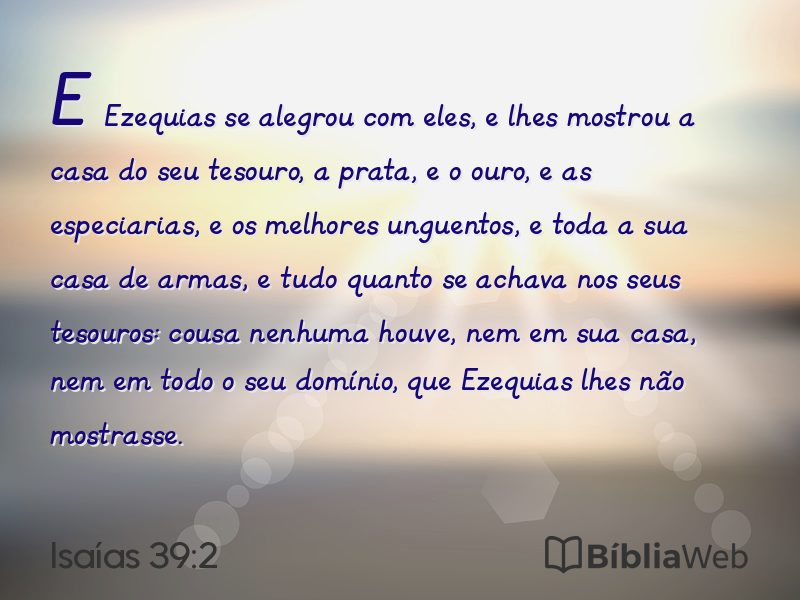 Isaías 39:2 em imagem para compartilhar