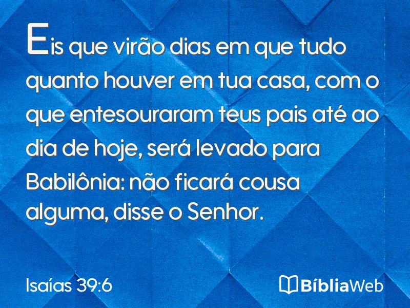 Isaías 39:6 em imagem para compartilhar