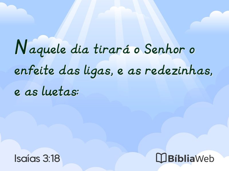 Isaías 3:18 em imagem para compartilhar