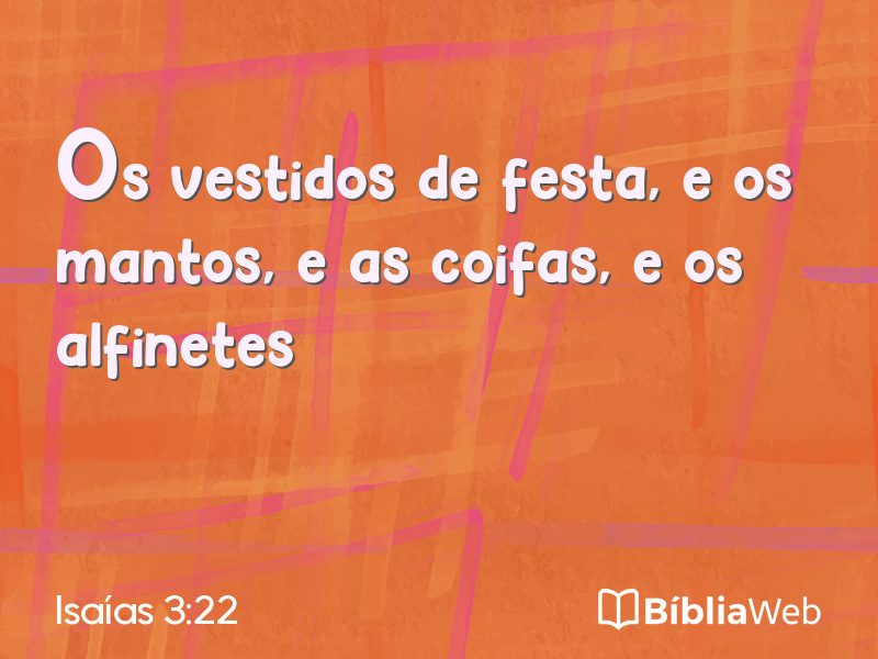 Isaías 3:22 em imagem para compartilhar