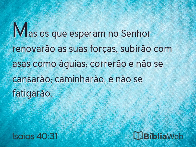 Isaías 40:31 em imagem para compartilhar