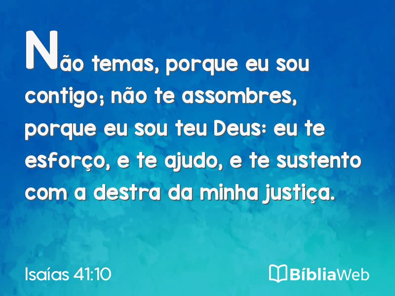 Isaías 41:10 em imagem para compartilhar