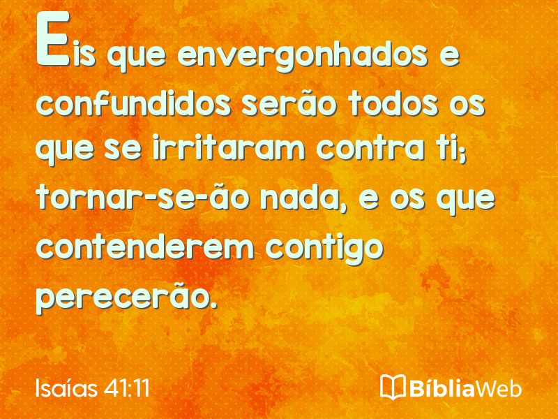 Isaías 41:11 em imagem para compartilhar