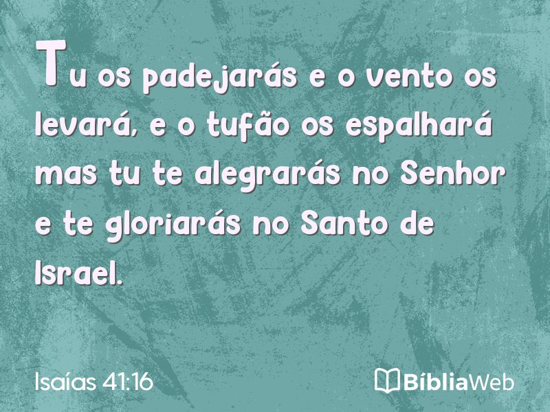 Isaías 41:16 em imagem para compartilhar