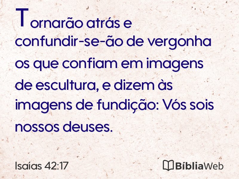 Isaías 42:17 em imagem para compartilhar