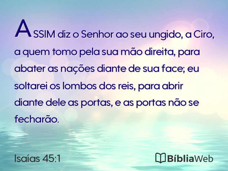 Isaías 45:1 em imagem para compartilhar