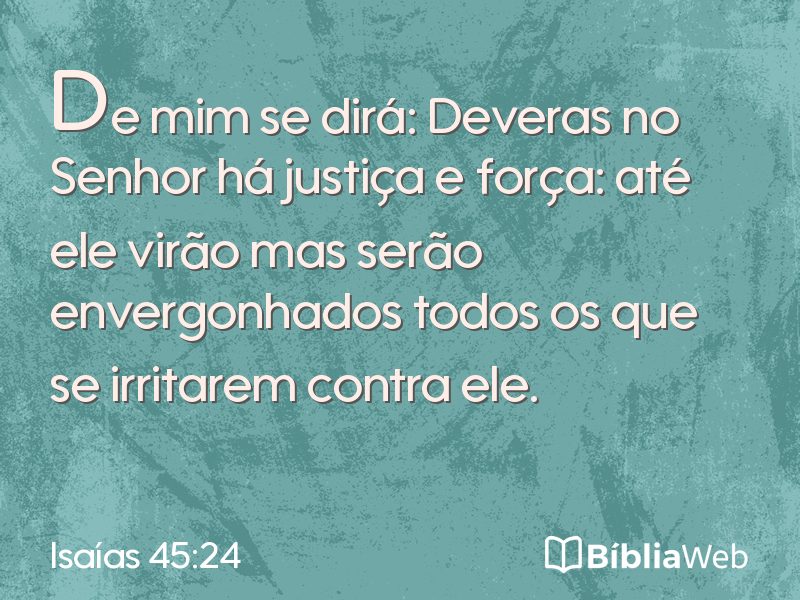 Isaías 45:24 em imagem para compartilhar