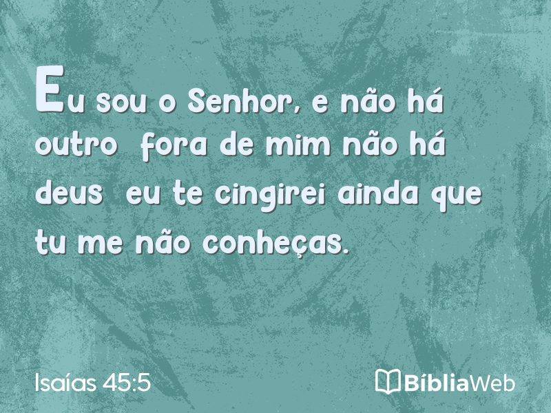 Isaías 45:5 em imagem para compartilhar