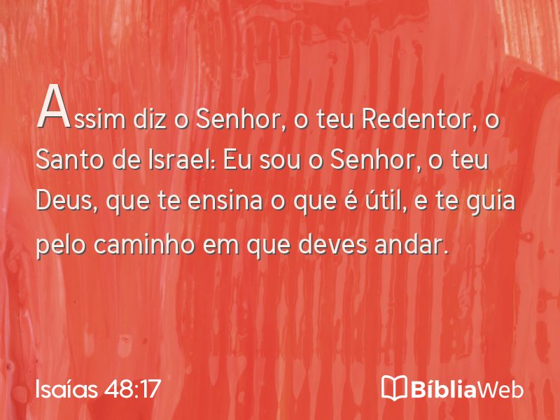 Isaías 48:17 em imagem para compartilhar