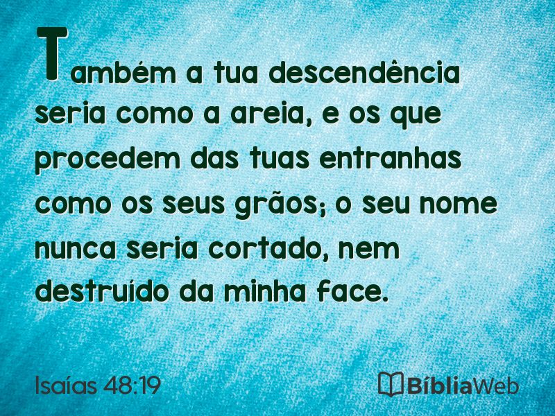 Isaías 48:19 em imagem para compartilhar