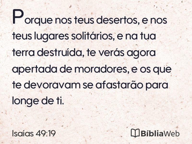 Isaías 49:19 em imagem para compartilhar