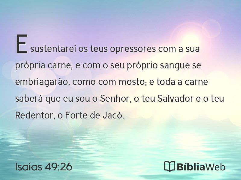 Isaías 49:26 em imagem para compartilhar